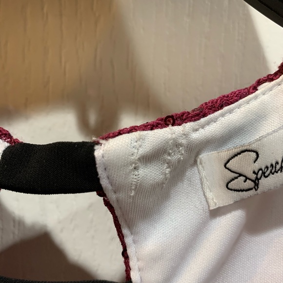 Nordstrom sample burgundy lace mini dress - Picture 3 of 7